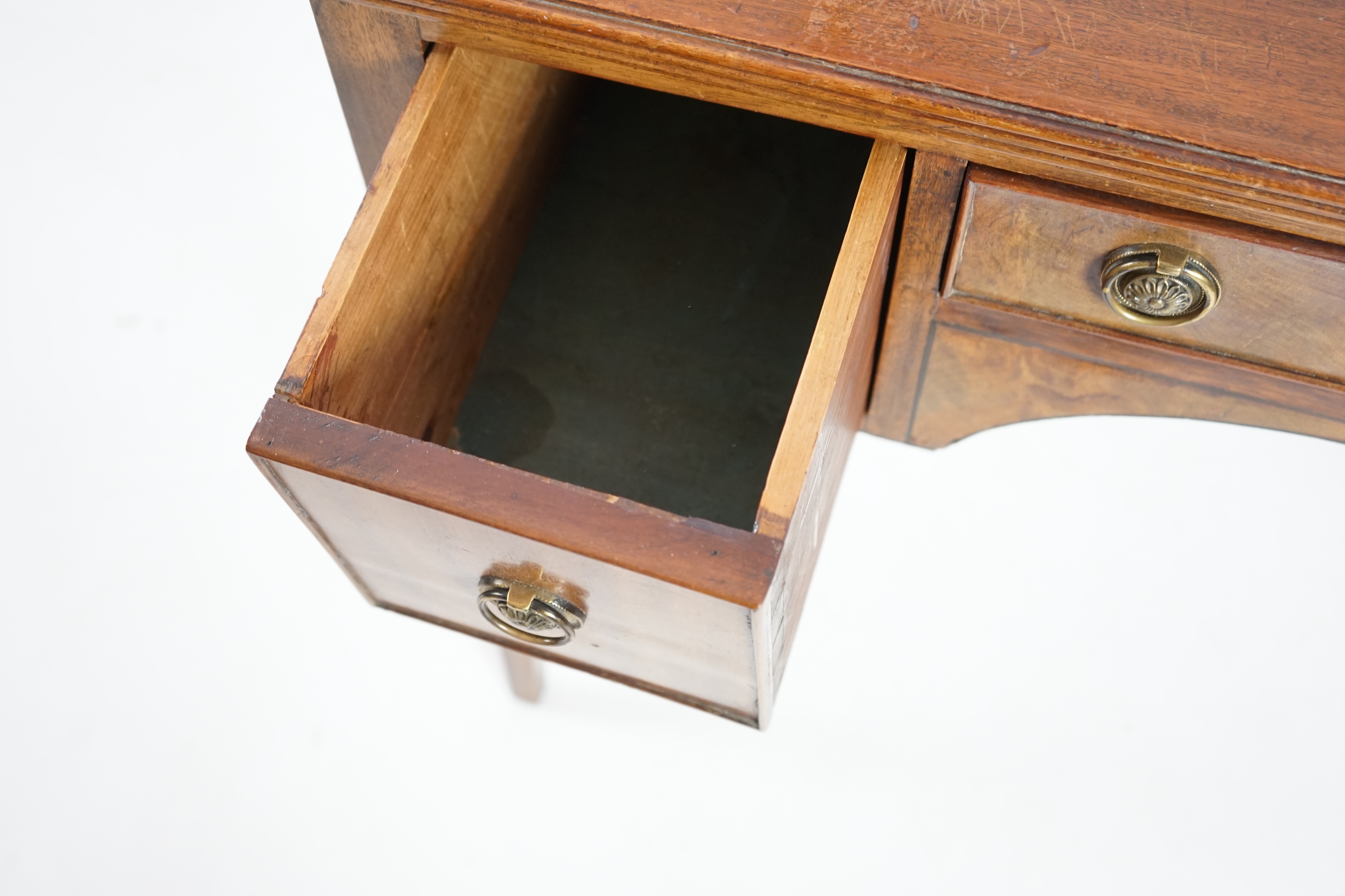 A Regency mahogany kneehole dressing table